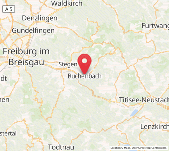 Map of Buchenbach, Baden-Wurttemberg
