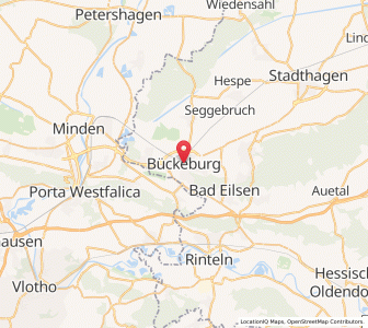 Map of Bückeburg, Lower Saxony