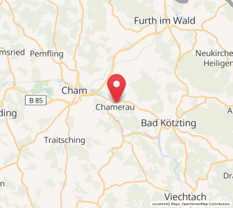 Map of Chamerau, Bavaria
