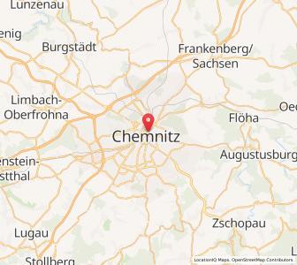 Map of Chemnitz, Saxony