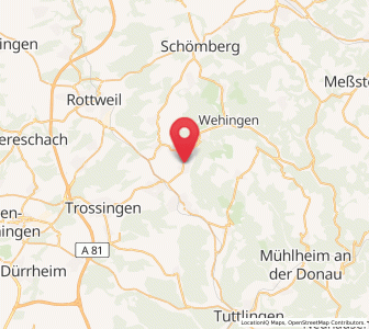 Map of Denkingen, Baden-Wurttemberg