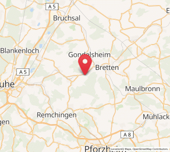 Map of Dürrenbüchig, Baden-Wurttemberg