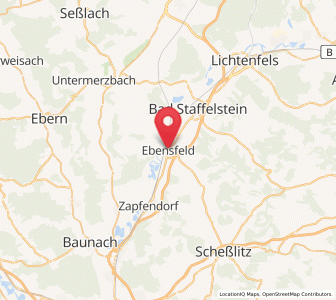 Map of Ebensfeld, Bavaria