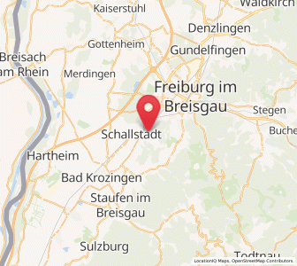 Map of Ebringen, Baden-Wurttemberg