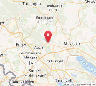Map of Eigeltingen, Baden-Wurttemberg