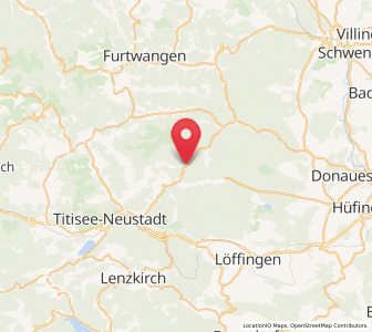 Map of Eisenbach, Baden-Wurttemberg