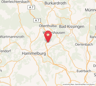 Map of Elfershausen, Bavaria