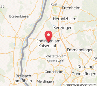 Map of Endingen, Baden-Wurttemberg