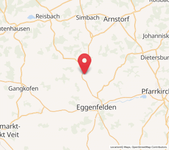 Map of Falkenberg, Bavaria