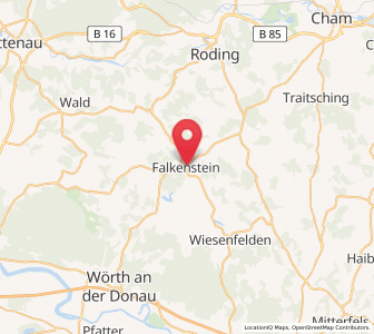 Map of Falkenstein, Bavaria