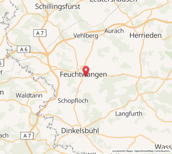 Map of Feuchtwangen, Bavaria