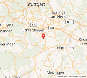 Map of Filderstadt, Baden-Wurttemberg