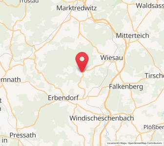 Map of Friedenfels, Bavaria