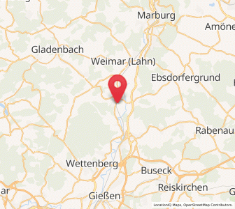 Map of Fronhausen, Hesse