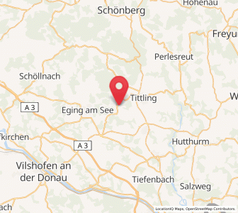 Map of Fürstenstein, Bavaria