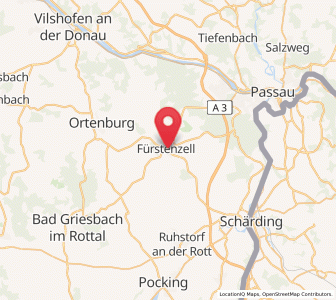 Map of Fürstenzell, Bavaria