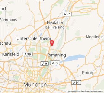 Map of Garching, Bavaria