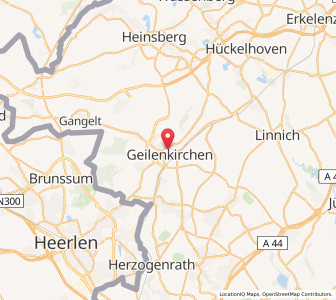 Map of Geilenkirchen, North Rhine-Westphalia