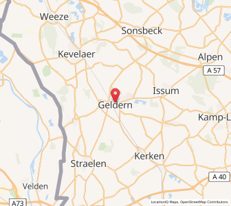 Map of Gueldre, North Rhine-Westphalia