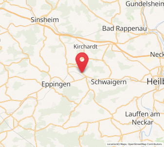 Map of Gemmingen, Baden-Wurttemberg