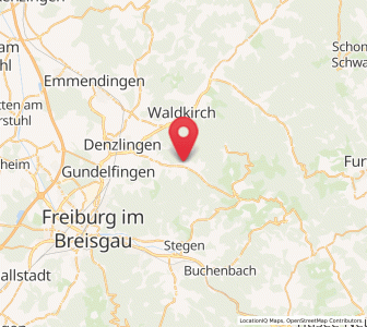 Map of Glottertal, Baden-Wurttemberg