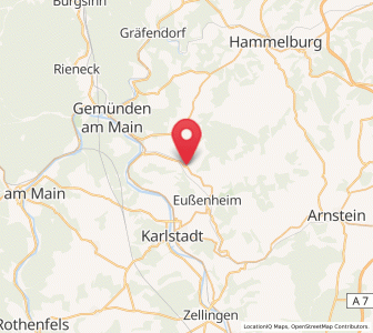 Map of Gössenheim, Bavaria