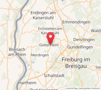 Map of Gottenheim, Baden-Wurttemberg