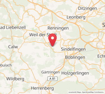 Map of Grafenau, Baden-Wurttemberg