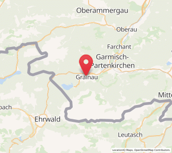 Map of Grainau, Bavaria