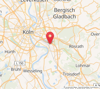 Map of Gremberghoven, North Rhine-Westphalia