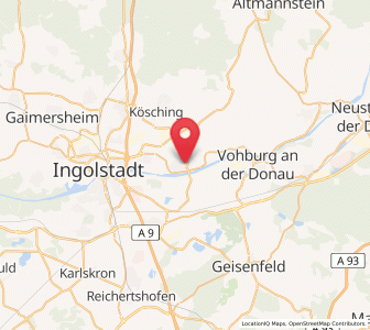 Map of Großmehring, Bavaria