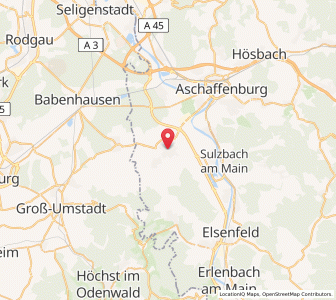 Map of Großostheim, Bavaria