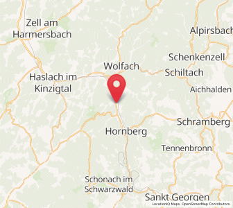 Map of Gutach, Baden-Wurttemberg