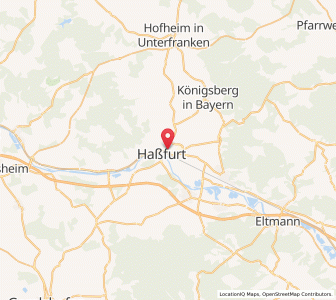 Map of Haßfurt, Bavaria