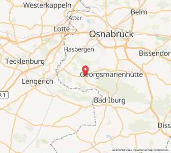 Map of Hagen, Lower Saxony