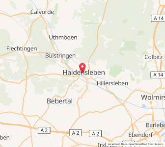 Map of Haldensleben I, Saxony-Anhalt