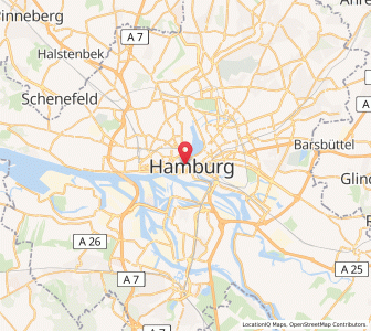 Map of Hambourg, Hamburg