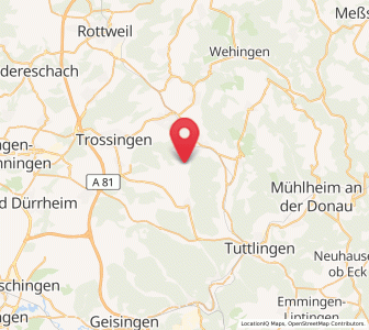 Map of Hausen ob Verena, Baden-Wurttemberg