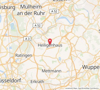 Map of Heiligenhaus, North Rhine-Westphalia