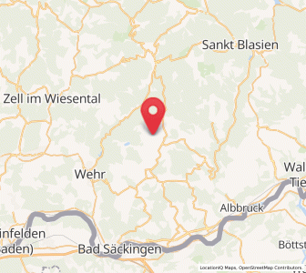 Map of Herrischried, Baden-Wurttemberg