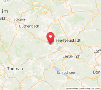 Map of Hinterzarten, Baden-Wurttemberg