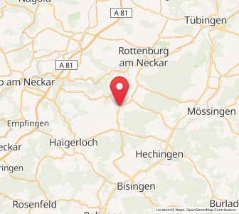 Map of Hirrlingen, Baden-Wurttemberg
