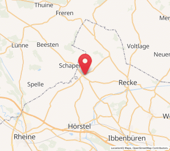 Map of Hopsten, North Rhine-Westphalia