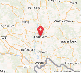 Map of Hutthurm, Bavaria