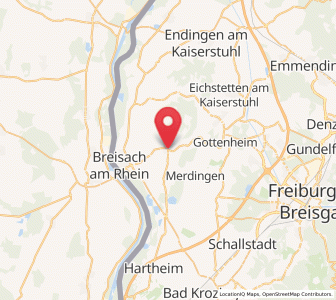 Map of Ihringen, Baden-Wurttemberg