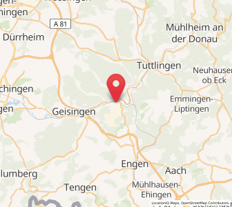 Map of Immendingen, Baden-Wurttemberg