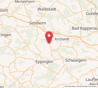 Map of Ittlingen, Baden-Wurttemberg
