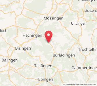 Map of Jungingen, Baden-Wurttemberg