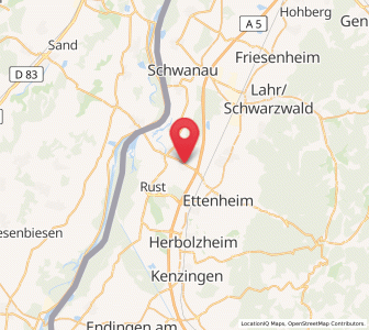 Map of Kappel-Grafenhausen, Baden-Wurttemberg