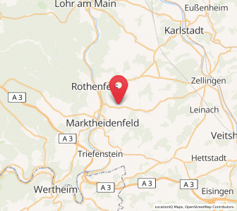 Map of Karbach, Bavaria